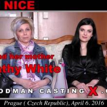 Alice Nice and her real mother Kathy White in first porn audition by Pierre Woodman