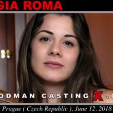 Giorgia Roma first porn audition by Pierre Woodman