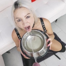 Sam Zee gets Double Anal fucked by Cock & Doldos + Piss Drink